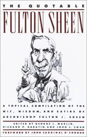 Cover of: The quotable Fulton Sheen by Fulton J. Sheen