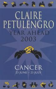 Cover of: Claire Petulengro's Year Ahead 2003 by Claire Petulengro, Claire Petulengro