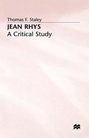 Cover of: Jean Rhys by Thomas F. Staley
