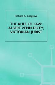 The rule of law by Richard A. Cosgrove