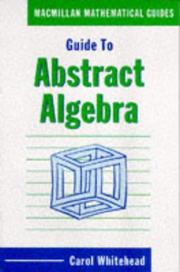 Cover of: Guide to Abstract Algebra