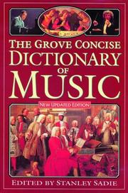 Cover of: The Grove Concise Dictionary of Music by 