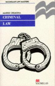 Cover of: Criminal Law (Professional Master)