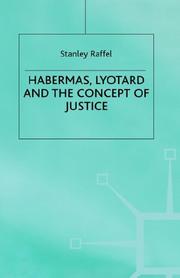 Cover of: Habermas, Lyotard and the concept of justice