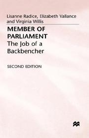 Cover of: Member of Parliament: the job of a backbencher
