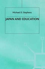 Cover of: Japan and education | Michael Dawson Stephens