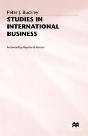 Cover of: Studies in international business