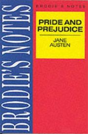 Cover of: Brodie's Notes on Jane Austen's "Pride and Prejudice" (Brodies Notes)
