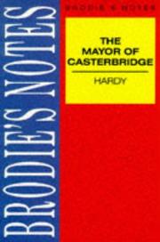 Cover of: Brodie's Notes on Thomas Hardy's "Mayor of Casterbridge" (Brodies Notes) by Norman T. Carrington