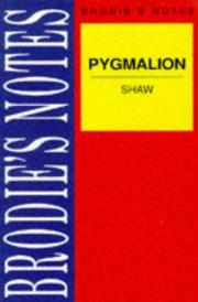 Cover of: Brodie's Notes on George Bernard Shaw's "Pygmalion" (Brodies Notes) by Norman T. Carrington