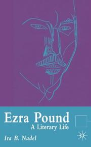 Cover of: Ezra Pound by Ira Bruce Nadel