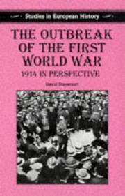 Cover of: The outbreak of the First World War: 1914 in perspective