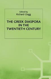 Cover of: The Greek diaspora in the twentieth century