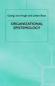 Cover of: Organizational epistemology