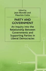 Cover of: Party and Government by 