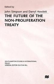 Cover of: The future of the Non-proliferation Treaty