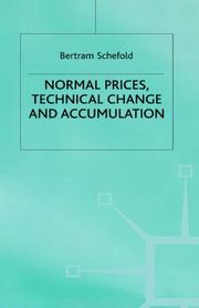 Cover of: Normal prices, technical change, and accumulation