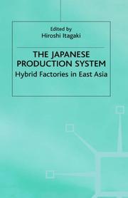 The Japanese Production System by Hiroshi Itagaki