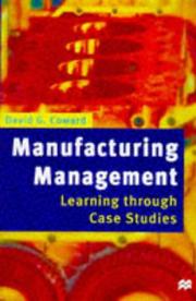 Cover of: Manufacturing Management: Learning Through Case Studies