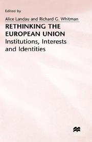 Cover of: Rethinking the European Union by 