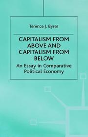 Cover of: Capitalism from above and capitalism from below: an essay in comparative political economy