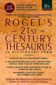 Cover of: Roget's 21st Century Thesaurus (21st Century Reference)