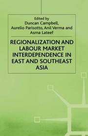 Cover of: Regionalization and Labor Market Interdepe