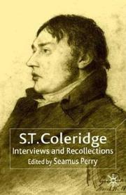 Cover of: S.T. Coleridge: Interviews and Recollections