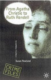Cover of: From Agatha Christie to Ruth Rendell by Susan Rowland