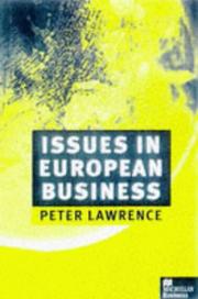 Cover of: Issues in European Business | Peter Lawrence
