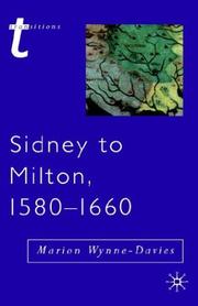 Cover of: Sidney to Milton, 1580-1660 (Transitions) | Marion Wynne-Davis