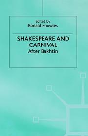 Shakespeare and Carnival by Ronald Knowles