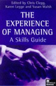 Cover of: The Experience of Managing (Macmillan Business)