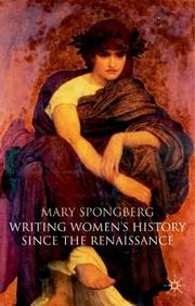 Cover of: Writing Women's History Since the Renaissance