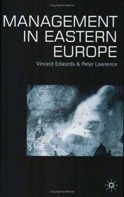 Cover of: Management in Eastern Europe by Vincent Edwards