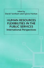 Cover of: Human resources flexibilities in the public services | 