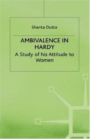 Cover of: Ambivalence in Hardy: a study of his attitude to women