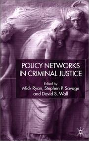 Cover of: Policy Networks in Criminal Justice