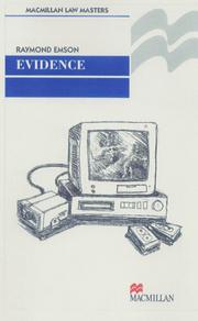 Cover of: Evidence (Professional Master)