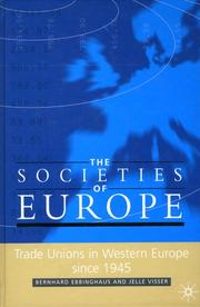 Cover of: Trade unions in Western Europe since 1945 by Bernhard Ebbinghaus