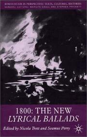 Cover of: 1800: the new Lyrical ballads