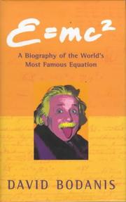 Cover of: E=mc2 by David Bodanis