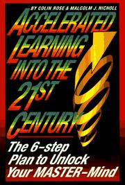 Cover of: Accelerated learning for the 21st century by Colin Penfield Rose