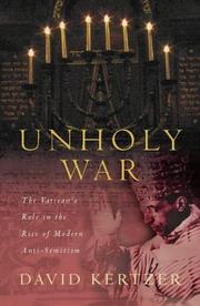 Cover of: UNHOLY WAR by David I. Kertzer