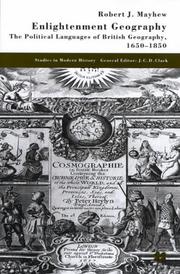 Cover of: Enlightenment Geography (Studies in Modern History) by Robert Mayhew