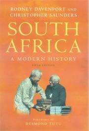 Cover of: South Africa: a modern history