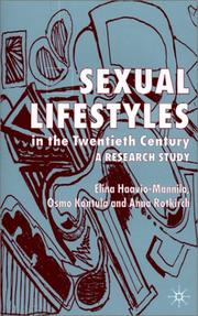 Cover of: Sexual Lifestyles in the Twentieth Century: A Research Study