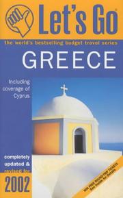 Cover of: Let's Go Greece (Let's Go) by Let's Go, Inc.
