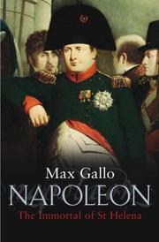 Cover of: Napoleon by Max Gallo