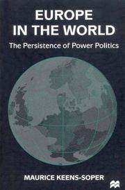 Cover of: Europe in the World: The Persistence of Power Politics